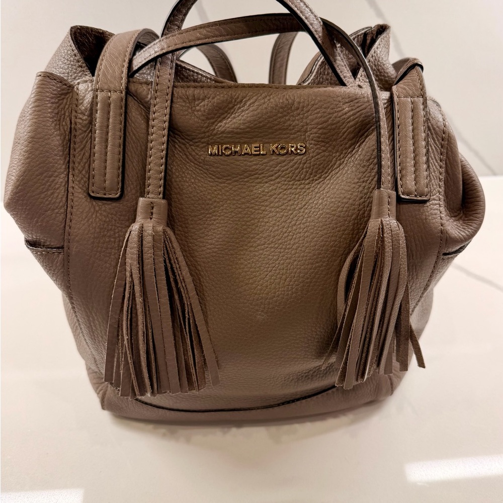 Michael Kors Tan Leather Shoulder Bag